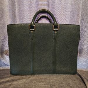 Louis Vuitton Green Taiga Leather Briefcase